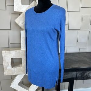 A New Day sweater top blue crew neck long sleeve Size Small